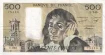 Francia 500 Francs Pascal - St Jacques Tower - 08-01-1987 - Serial U.248 - VF