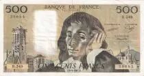 Francia 500 Francs Pascal - St Jacques Tower - 08-01-1987 - Serial U.248 - VF
