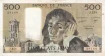 Francia 500 Francs Pascal - St Jacques Tower - 08-01-1987 - Serial U.248 - VF