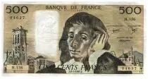 Francia 500 Francs Pascal - St Jacques Tower - 08.01.1981 - Serial H.136 - Fay.71.23