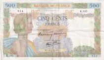 Francia 500 Francs Pax with wreath - 16-05-1940 - Serial  K.335