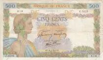 Francia 500 Francs Peace - 26-03-1942 - Serial C.5155