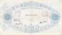 Francia 500 Francs Pink and Blue - 14-04-1938 Serial N.2811 - F+
