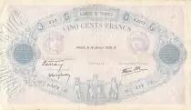 Francia 500 Francs Pink and Blue - 19-01-1939 Serial J.3172 - F