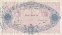 Francia 500 Francs Rose et Bleu - 11-09-1926 - Serial K.854