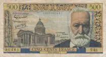 Francia 500 Francs Victor Hugo - 06-02-1958 - Serial T.91 - F+