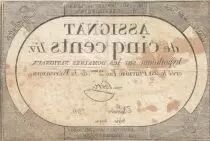 Francia 500 Livres - 20 Pluviose An II (8.2.1794) - F+ - Sign. Poir&eacute;