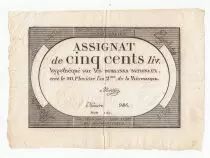 Francia 500 Livres 20 Pluviose An II (8.2.1794) - Sign. Mortier