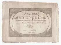 Francia 500 Livres 20 Pluviose An II (8.2.1794) - Sign. Noel