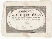 Francia 500 Livres 20 Pluviose An II (8.2.1794) - Sign. Preux