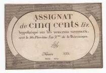 Francia 500 Livres 20 Pluviose An II (8.2.1794) - Sign. Sal