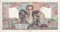 Francia 5000 Francs - Empire - 06-09-1945 - Serial F.1082 - P.103