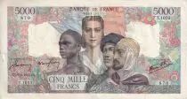 Francia 5000 Francs - Empire - 06-09-1945 - Serial T.1053- P.103