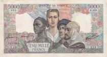 Francia 5000 Francs - France and colonies - 01-02-1945 - Serial E.259