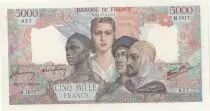 Francia 5000 Francs - France and colonies - 07-02-1946 - Serial M.1817