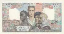 Francia 5000 Francs - French Empire - 05-03-1942 - Serial M.20