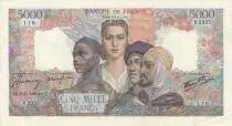 Francia 5000 Francs - French Empire - 31-05-1946 - Serial P.2355