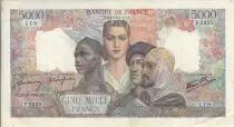 Francia 5000 Francs - French Empire - 31-05-1946 - Serial P.2355
