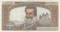 Francia 5000 Francs - Henri IV - 03-10-1957 - Serial J.27