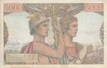 Francia 5000 Francs - Sea and Countryside - 02-01-1953 - Serial X.120 - P.131