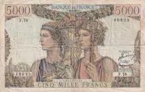 Francia 5000 Francs - Sea and Countryside - 16-08-1951 - S&eacute;rie F.76 - P.131