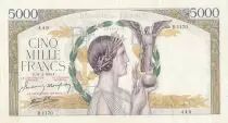 Francia 5000 Francs - Victory - 11-02-1943 - Serial B.1170