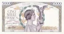 Francia 5000 Francs - Victory - 19-03-1942 - Serial X.879