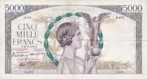 Francia 5000 Francs - Victory - 26-12-1940 - Serial B.475 - P.97