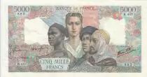 Francia 5000 Francs France and colonies - 05-04-1945 Serial B.462 - XF - P.103