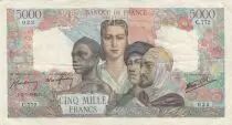 Francia 5000 Francs France and colonies - 05-07-1945 Serial G.772 - VF