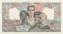 Francia 5000 Francs France and colonies - 05-07-1945 Serial W.787 - VF - Fay.47.33