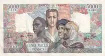 Francia 5000 Francs France and colonies - 07-06-1945 Serial H.683 - VF