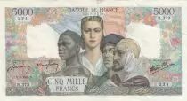 Francia 5000 Francs France and colonies - 08-03-1945 Serial R.373 - VF - P.103