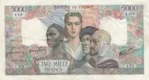 Francia 5000 Francs France and colonies - 08-03-1945 Serial Z.370 - VF - P.103