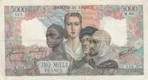 Francia 5000 Francs France and colonies - 12-07-1945 Serial M.802 - VF - Fay.47.34