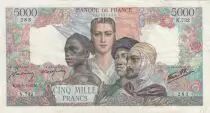 Francia 5000 Francs France and colonies - 22-06-1945 Serial N.732 - VF