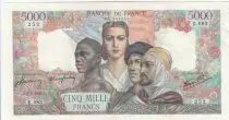 Francia 5000 Francs France and colonies - 26-07-1945 Serial K.683-252 - XF+ - P.103c