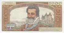 Francia 5000 Francs Henri IV - 06-06-1957 Serial H.16