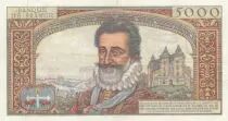 Francia 5000 Francs Henri IV - 06-06-1957 Seriel G.12 - XF