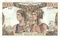 Francia 5000 Francs Sea and Countryside - 01-02-1951 - Serial E.47 - F.48.03
