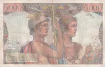 Francia 5000 Francs Sea and Countryside - 01-02-1951 - Serial Q.46 - F.48.02