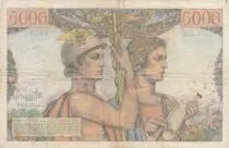 Francia 5000 Francs Sea and Countryside - 02-07-1953 - Serial L.136