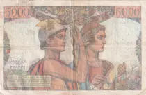 Francia 5000 Francs Sea and Countryside - 03-11-1949 - Serial B.44 - F.48.02