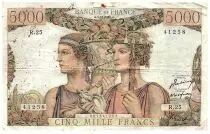 Francia 5000 Francs Sea and Countryside - 03-11-1949 - Serial R.25 - F.48.02