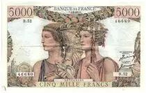 Francia 5000 Francs Sea and Countryside - 05-04-1951 - Serial B.52 - F.48.04