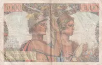 Francia 5000 Francs Sea and Countryside - 05-04-1951 - Serial M.52 - F.48.04