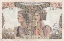 Francia 5000 Francs Sea and Countryside - 05-04-1951 - Serial N.65 - F.48.04