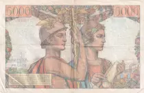 Francia 5000 Francs Sea and Countryside - 05-04-1951 - Serial W.59 - F.48.04