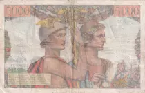 Francia 5000 Francs Sea and Countryside - 10-03-1949 - Serial H.15 - F.48.01