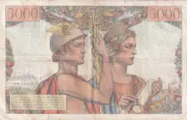Francia 5000 Francs Sea and Countryside - 10-03-1949 - Serial H.3 - F.48.01
